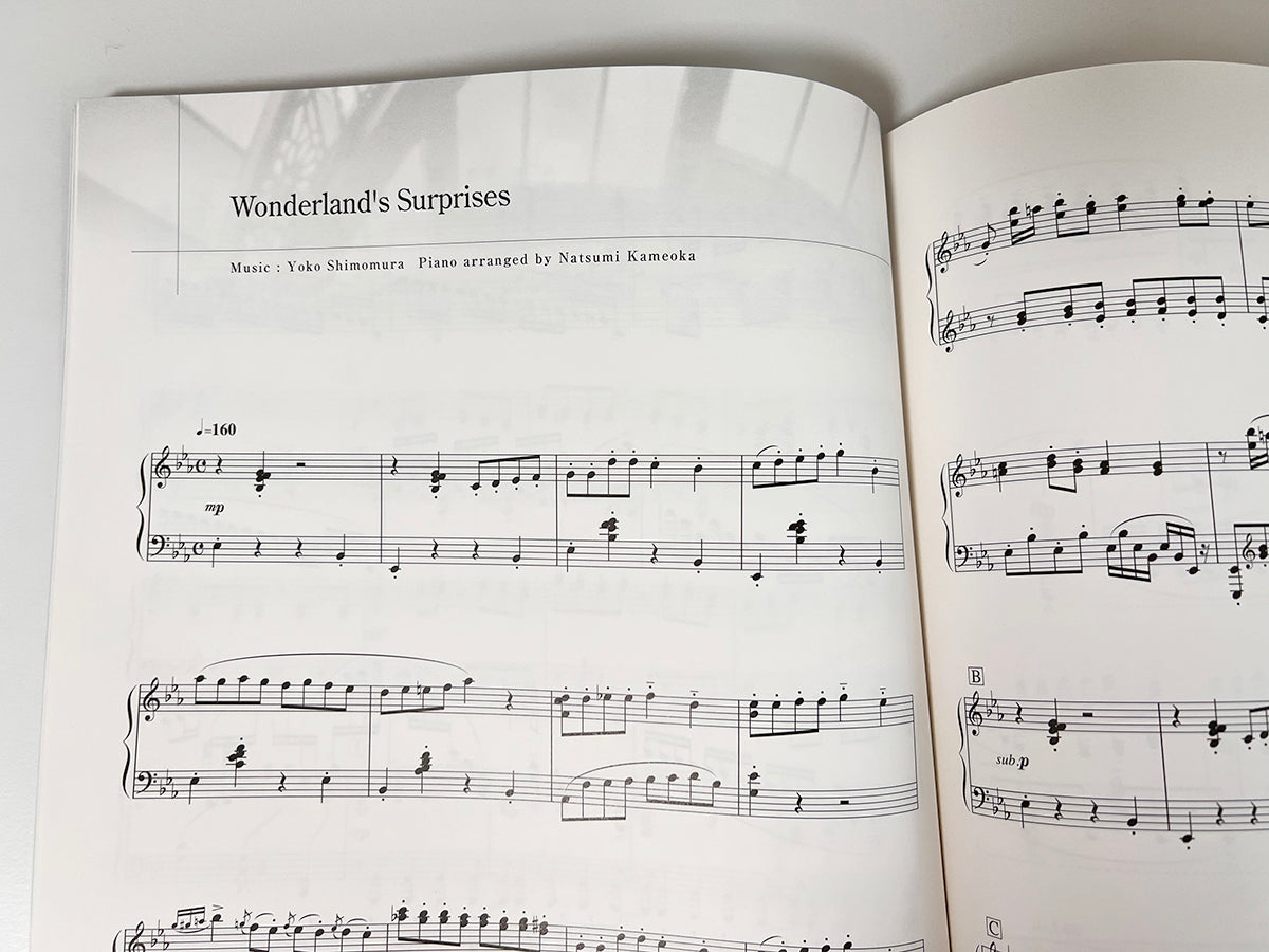 Kingdom Hearts FIELD and BATTLE Collection for Piano Solo - Sheet Music Book