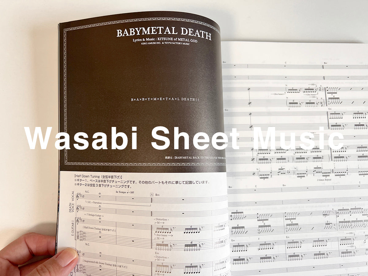 BABYMETAL "LIVE SCORE SELECTION" Band Score - Sheet Music Book