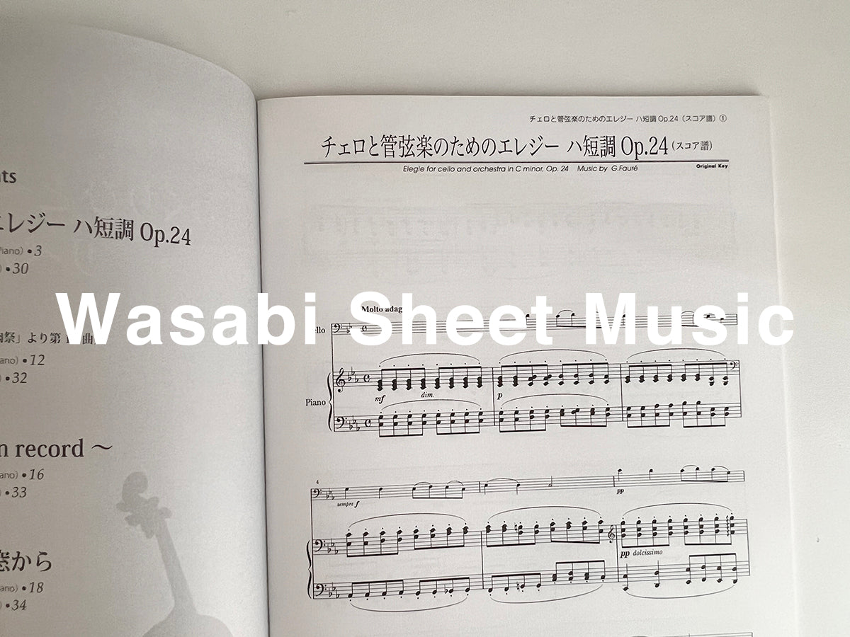 Standard Collection for Cello and Piano /Departures~on record~ - Sheet Music Book