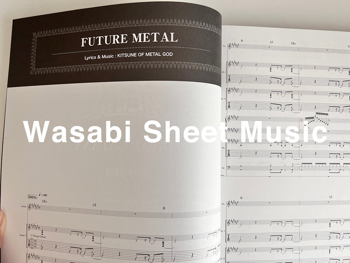BABYMETAL "METAL GALAXY" Official Band Score - Sheet Music Book
