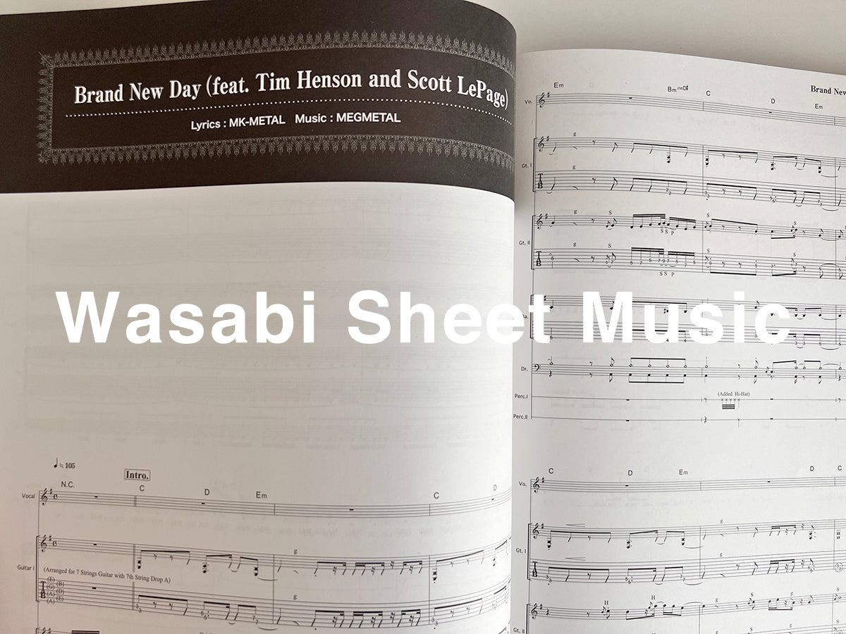 BABYMETAL "METAL GALAXY" Official Band Score - Sheet Music Book