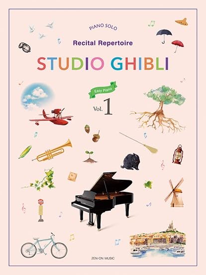 Studio Ghibli Recital Repertoire 1 English Version - Piano Solo (Beginner) - Sheet Music Book