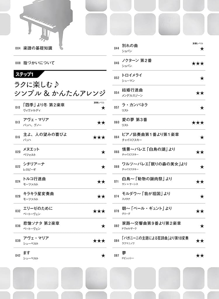 Classical music Piano Solo for Grown-ups - Sheet Music Book