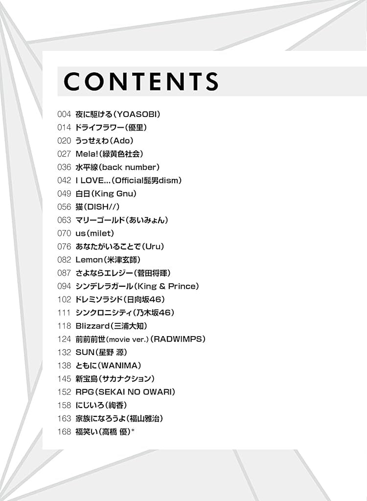 J-POP Popular Songs Selection for Piano Solo - Sheet Music Book
