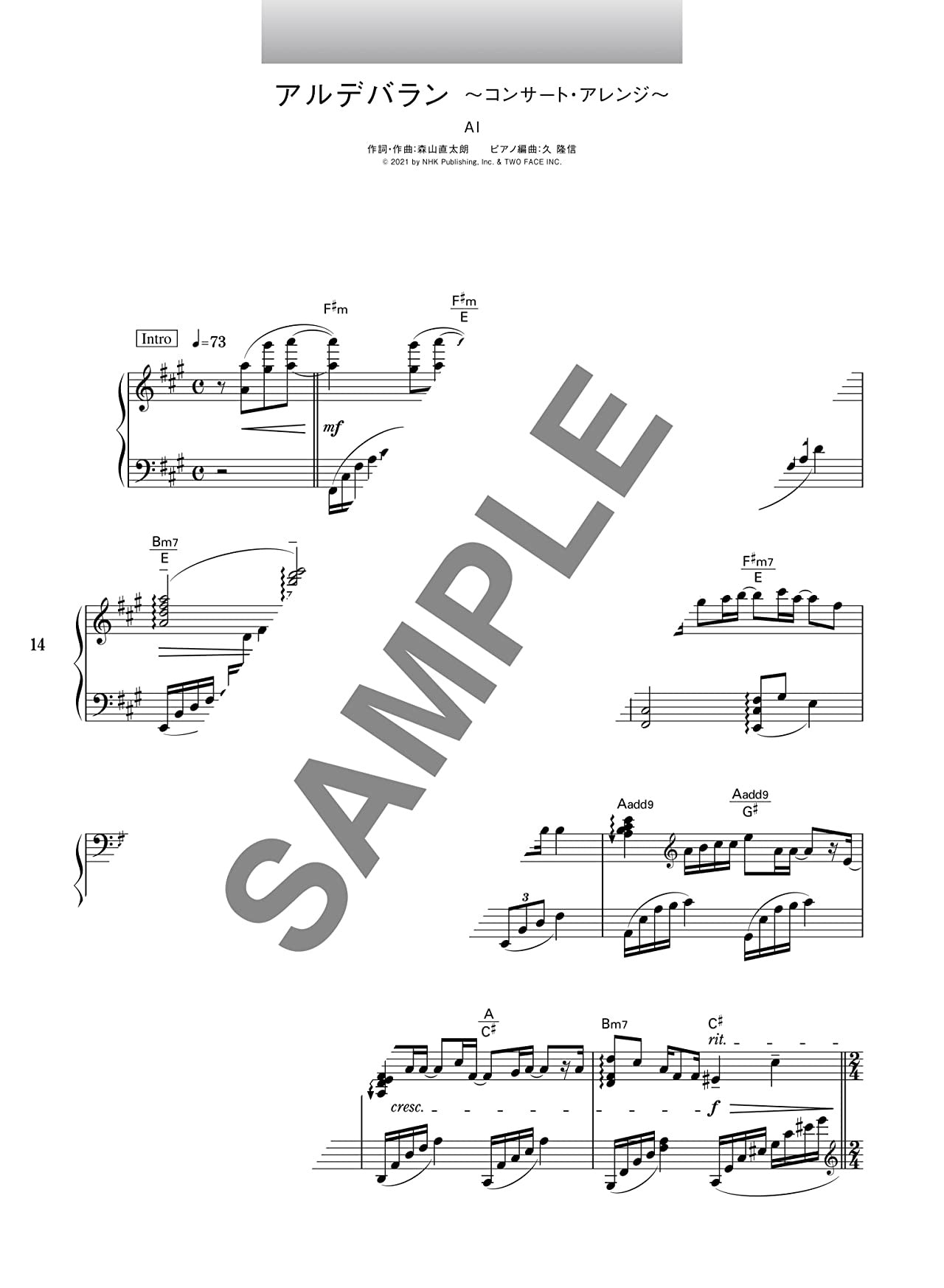 Healing Piano Arrangement repertoire Piano Solo - Sheet Music Book