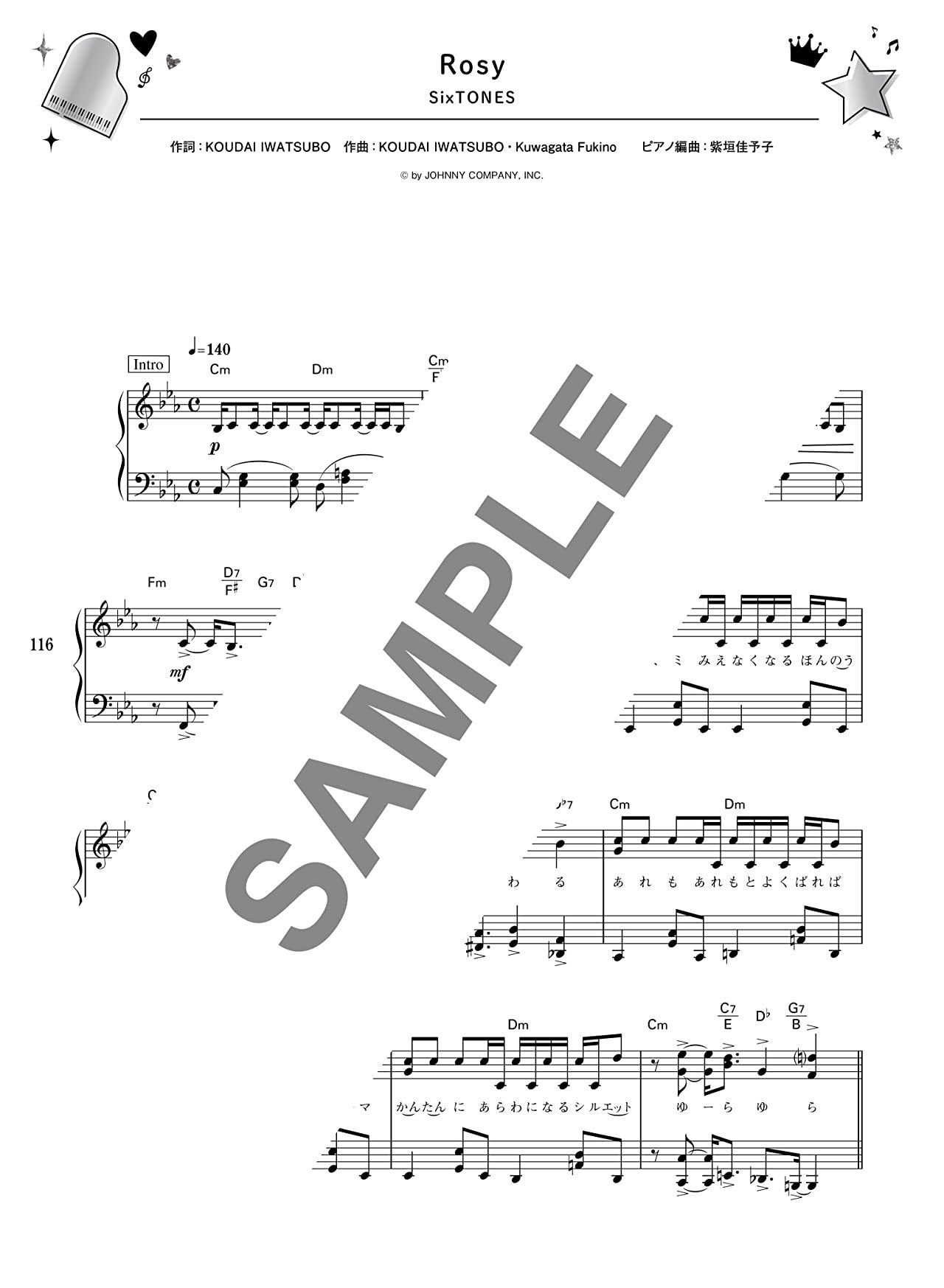 J-POP: Boys Idol Best for Piano Solo - Sheet Music Book