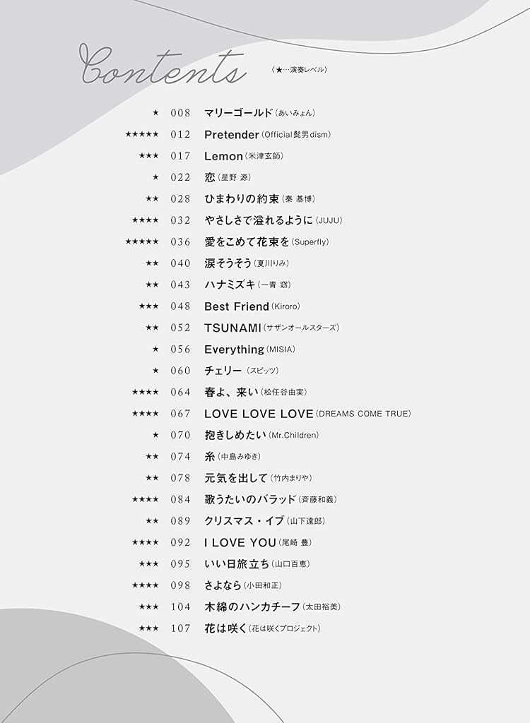 Standard Selection Piano Solo with gorgeous arrangemen for Grown-ups - Sheet Music Book