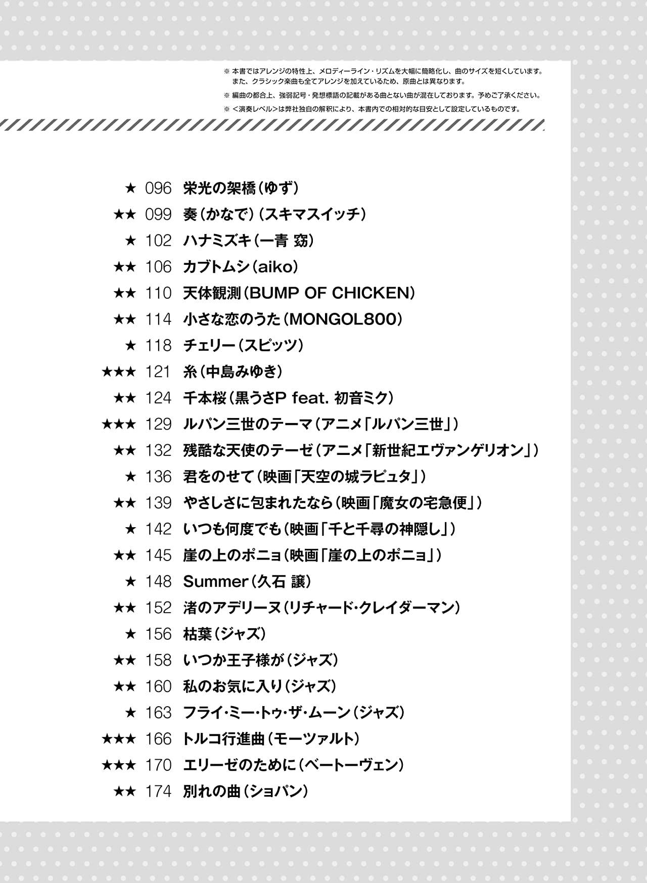 J-POP and Standars Songs Big-Note for Piano Solo - Sheet Music Book