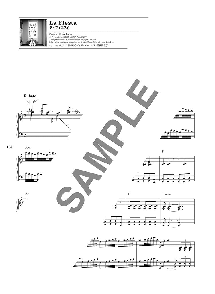 Chick Corea Jazz Piano Collection for Piano Solo - Sheet Music Book