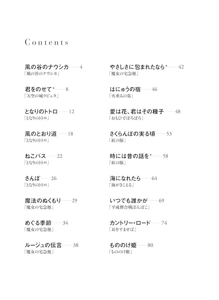 Studio Ghibli Collection for Piano and Vocal - Sheet Music Book