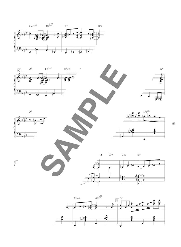 Studio Ghibli songs Jazz Piano Solo - Sheet Music Book