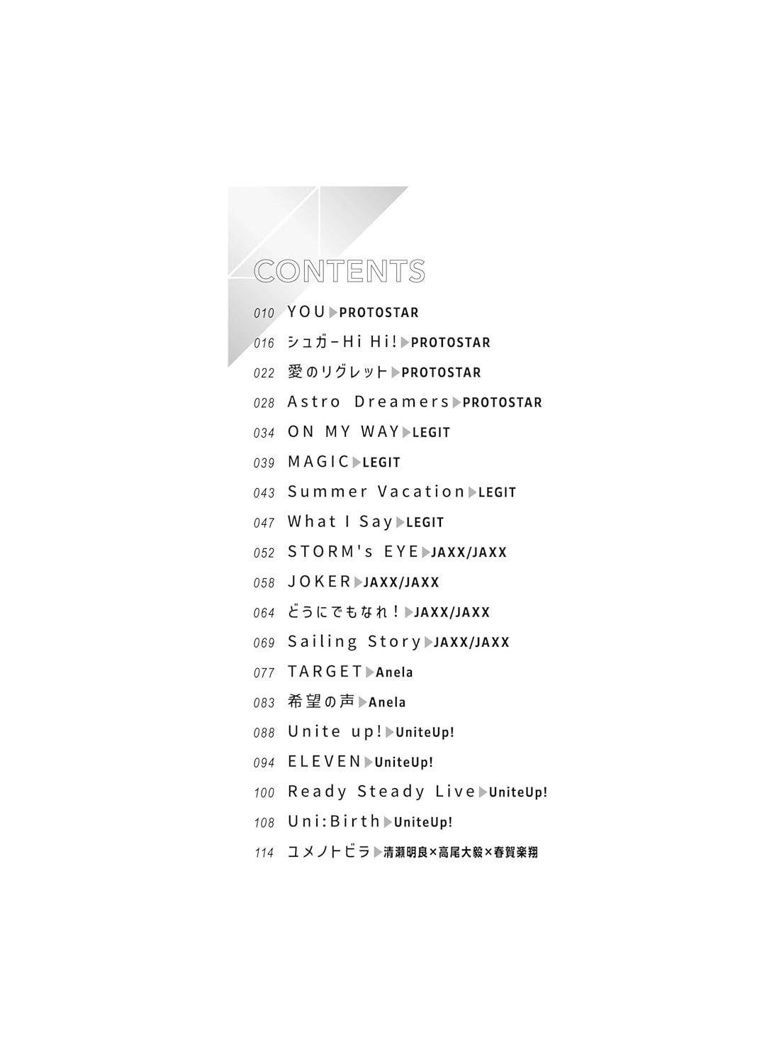 UniteUp! (TV Anime) Selection - Piano Solo - Sheet Music Book