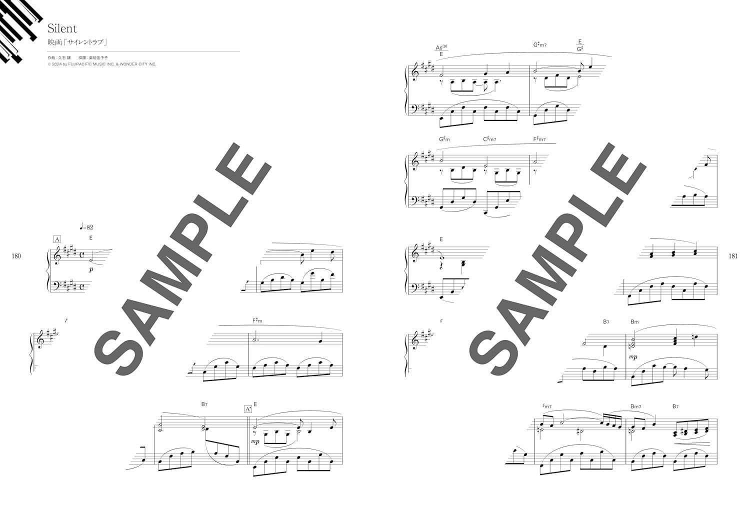 Joe Hisaishi Famous Selection - Piano Solo - Sheet Music Book