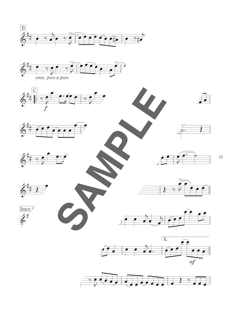Popular 50 Selections for Violin Solo - Sheet Music Book
