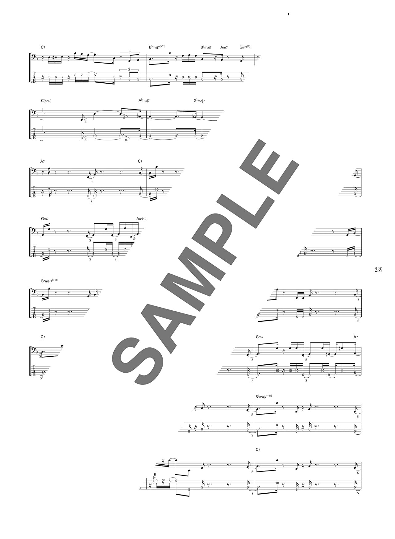 Jazz Fusion Collection : Bass Guitar Solo - Sheet Music Book