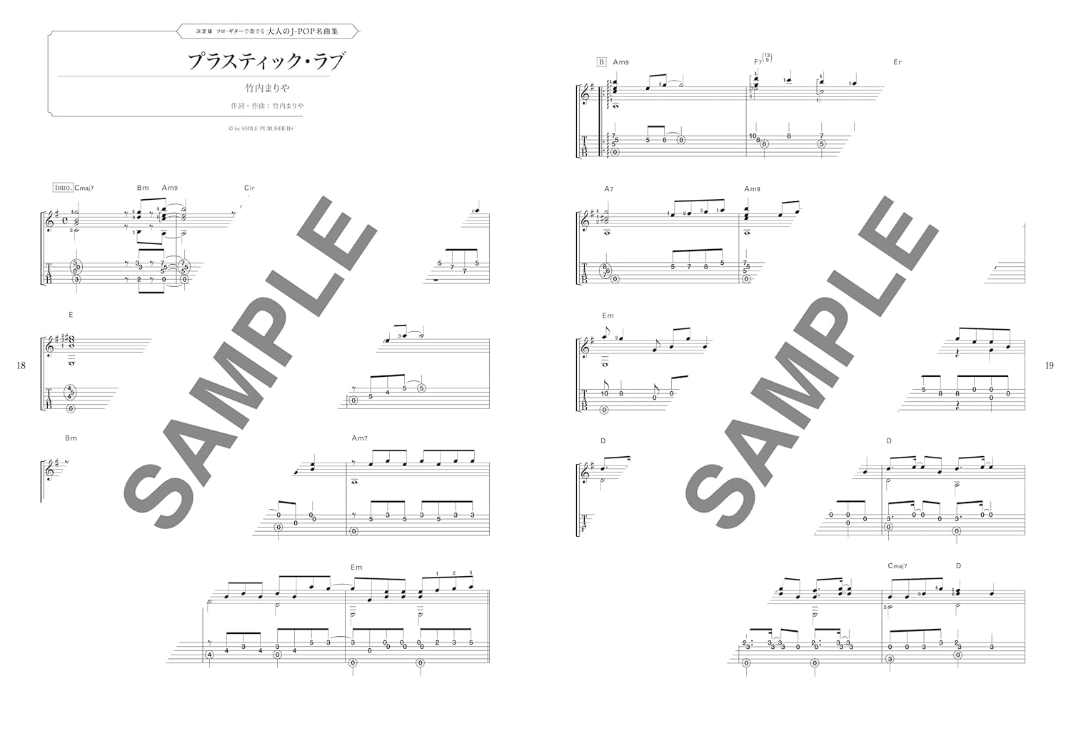 Adult J-POP Favorites for Solo Guitar - Guitar Solo - Sheet Music Book