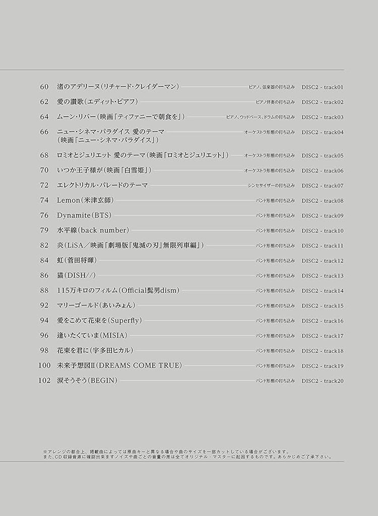 Popular Song Flute Solo Repertoire for a flute recital with CD - Sheet Music Book