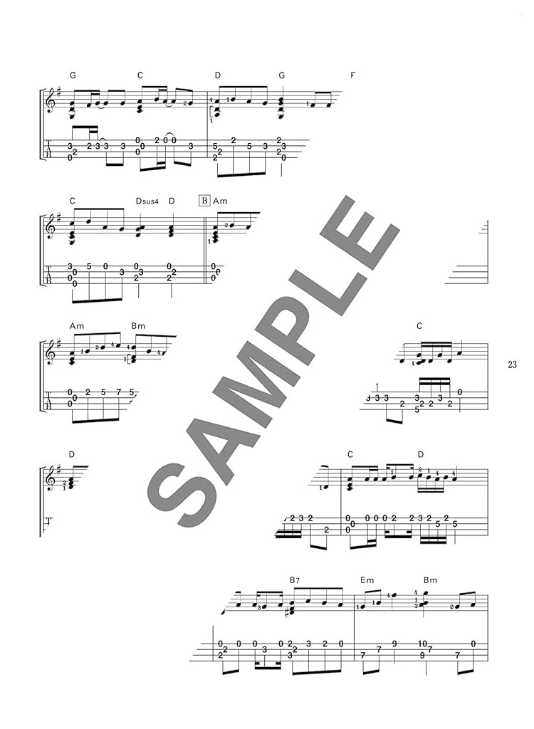 The collection of popular songs for Ukulele Solo with CD - Sheet Music Book