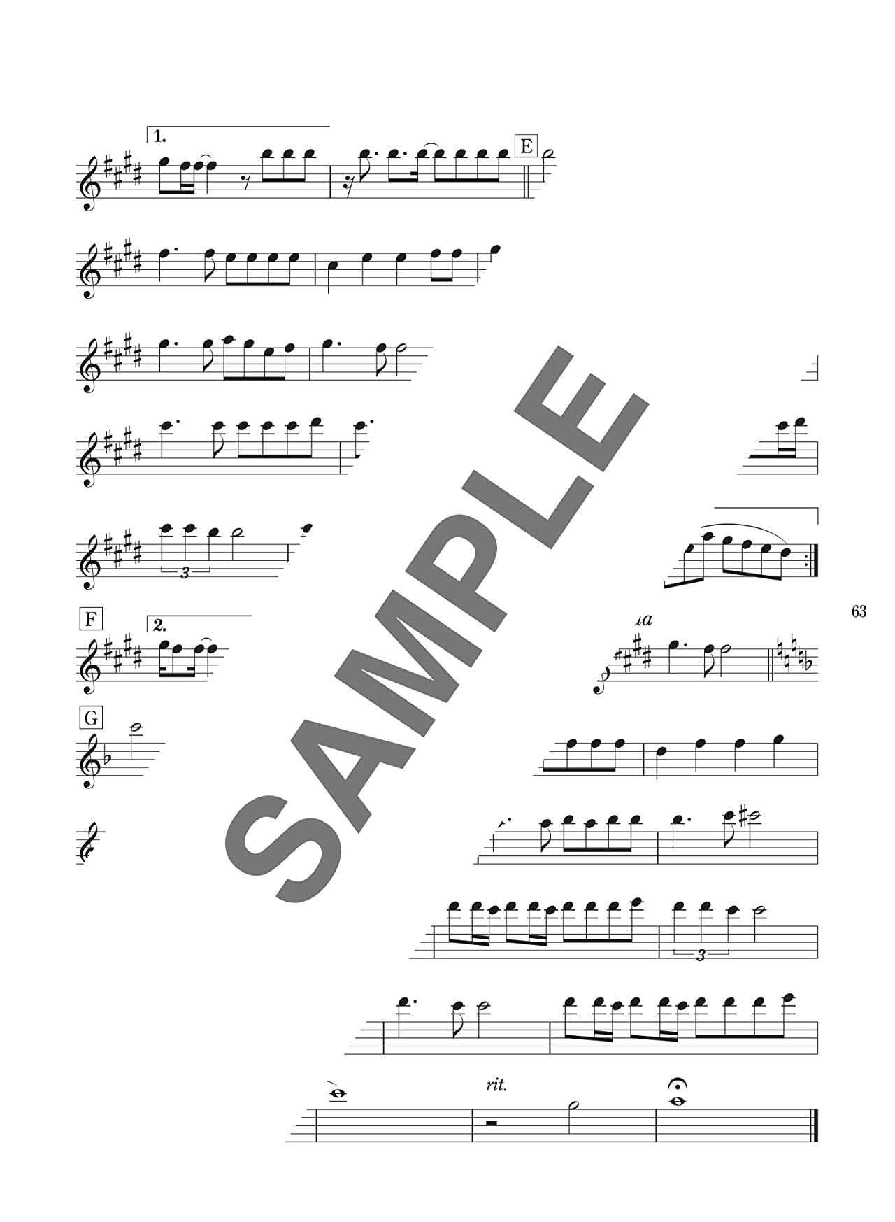 Popular and Standard Repertoire Flute Solo - Sheet Music Book