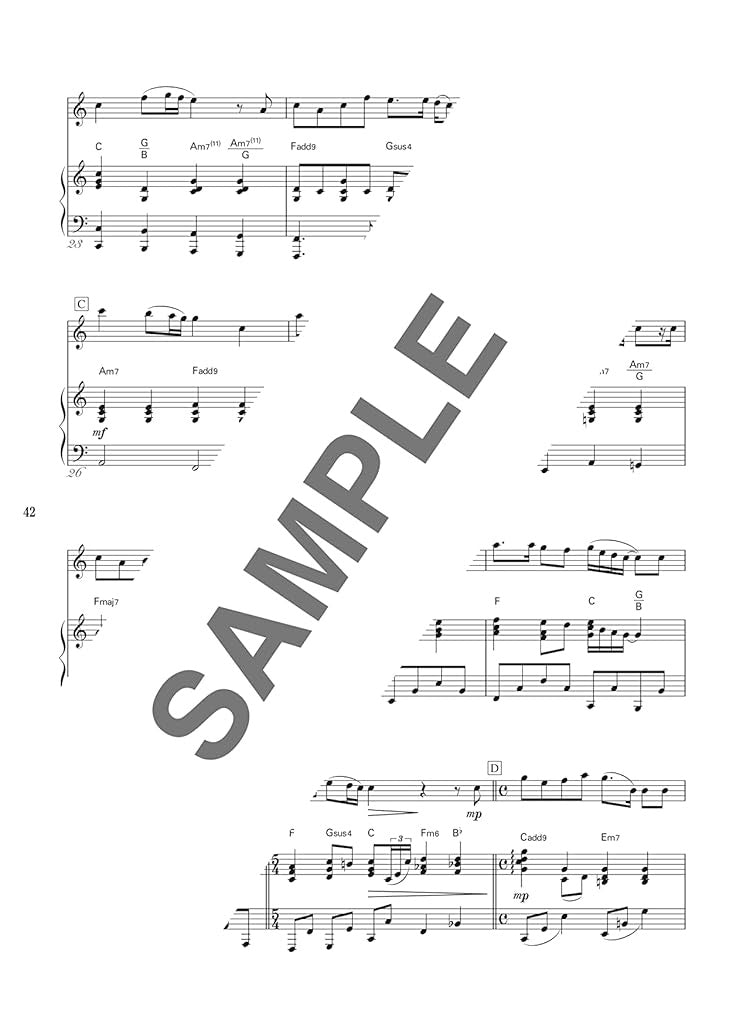 Popular Songs Selection for a flute recital Flute&Piano - Sheet Music Book