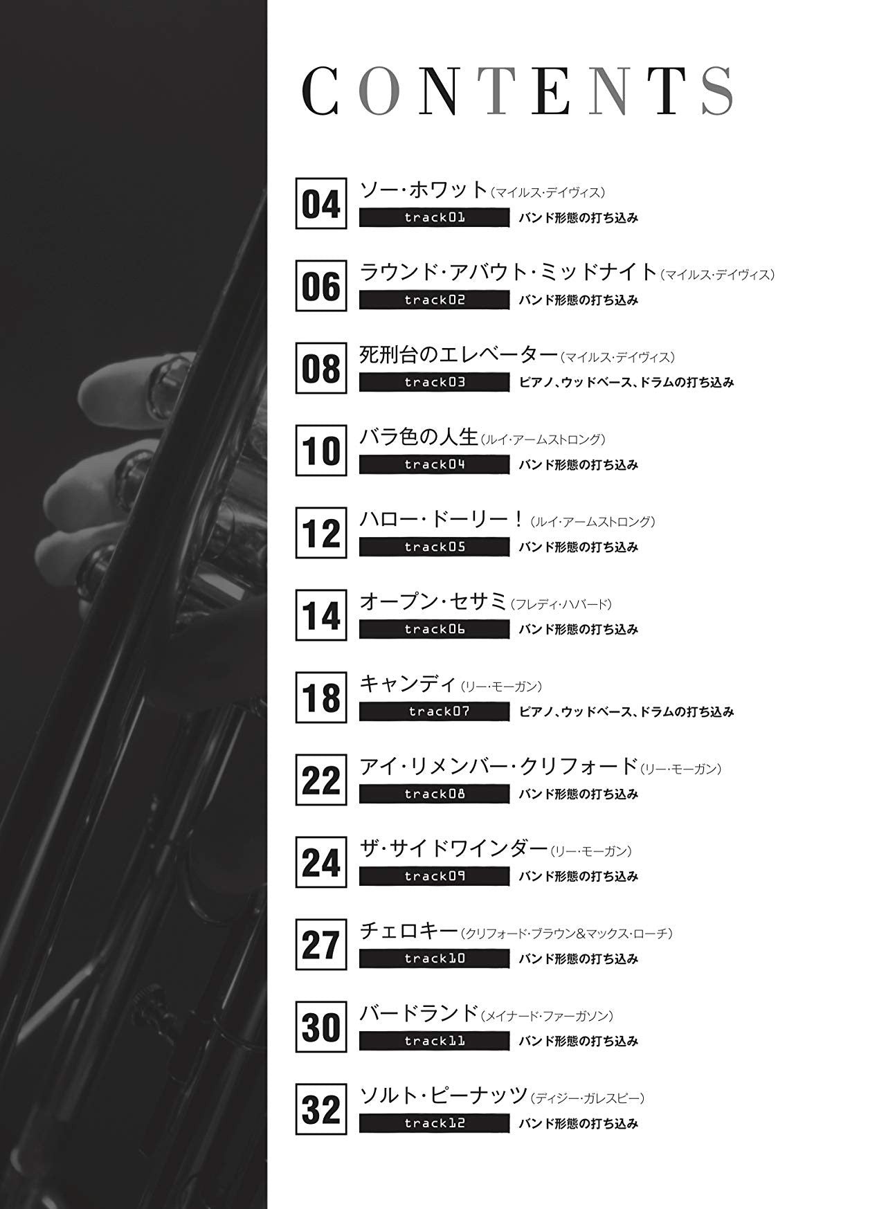 Jazz Repertoire for Trumpet Solo with CD - Sheet Music Book