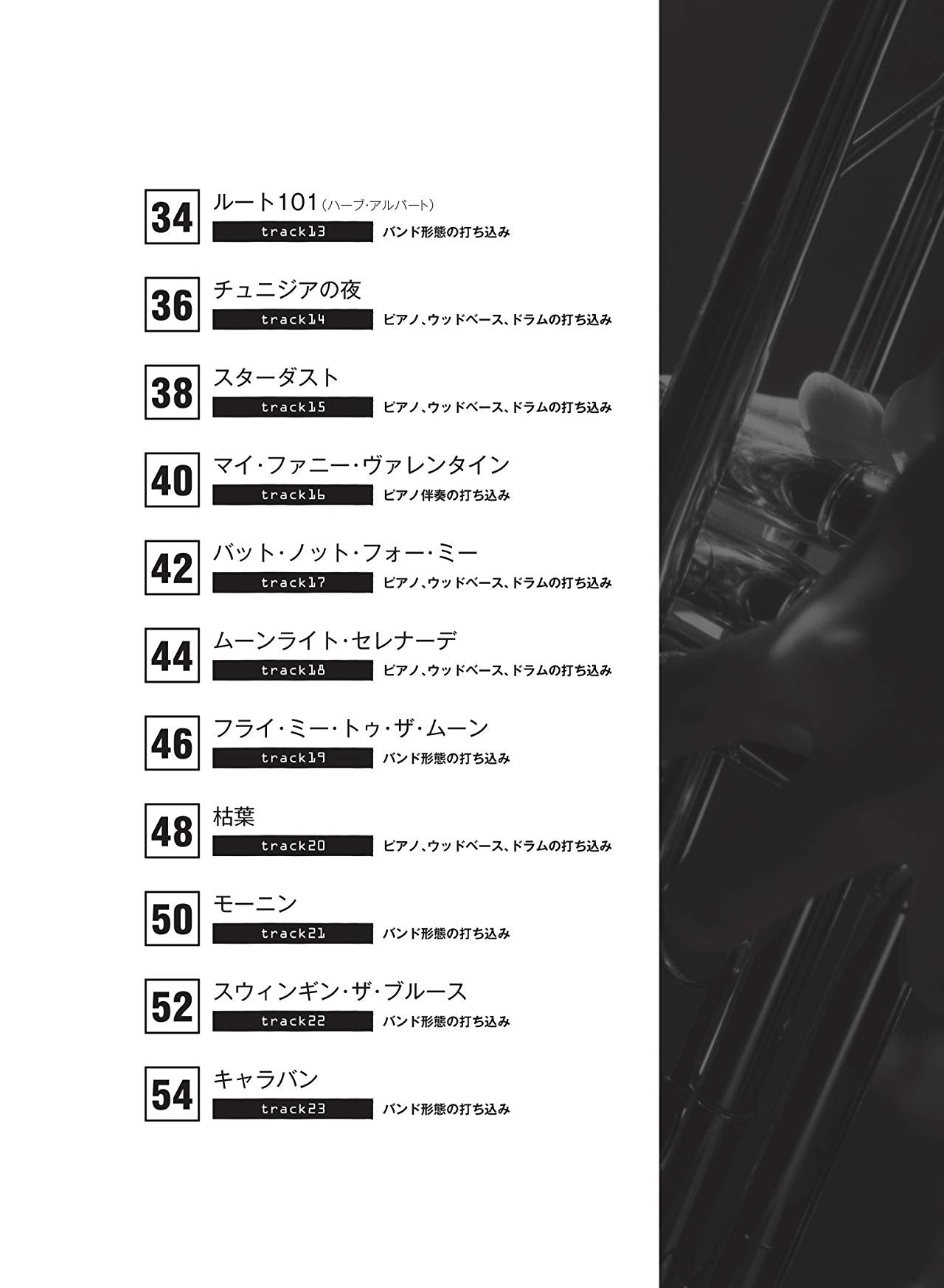 Jazz Repertoire for Trumpet Solo with CD - Sheet Music Book