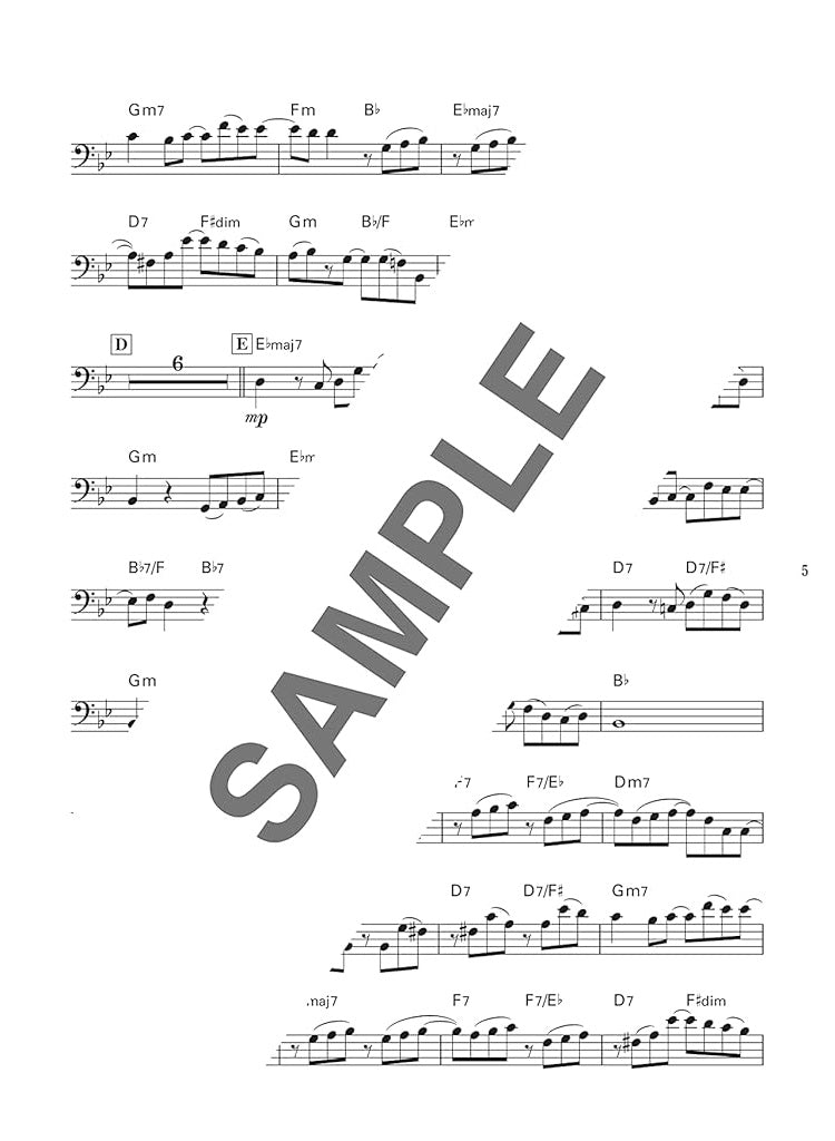 J-POP and Standard Collection for Trombone Solo with CD - Sheet Music Book