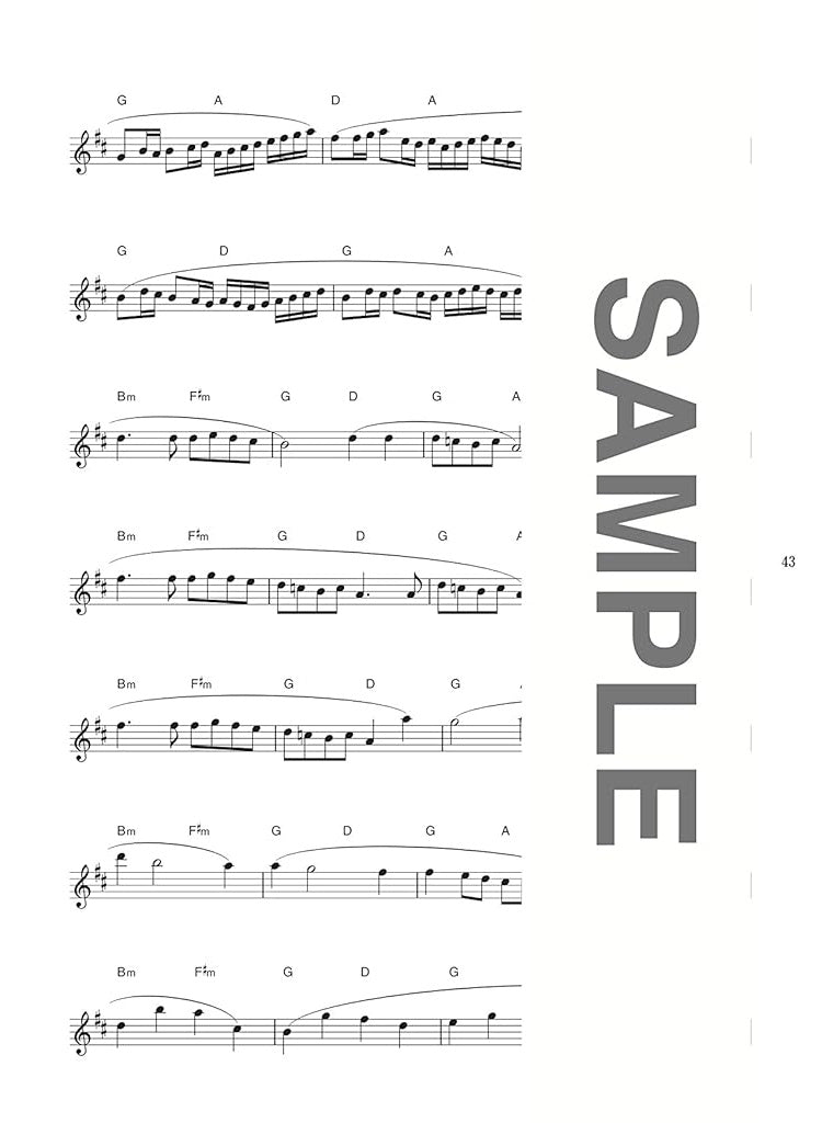 The collection of wedding songs for Alto Saxophone Solo with CD - Sheet Music Book