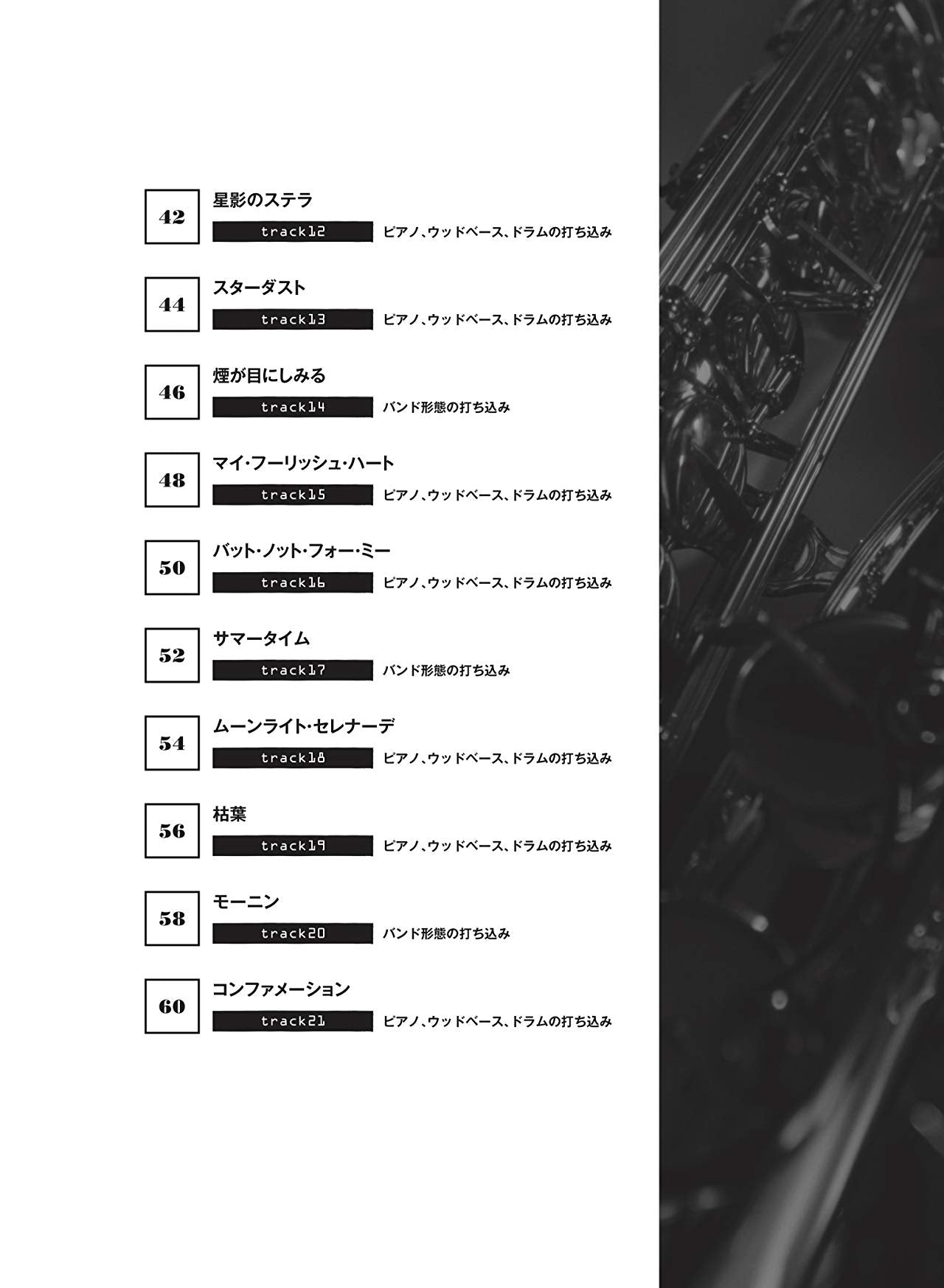 Jazz Repertoire for Tenor Saxophone Solo with CD - Sheet Music Book