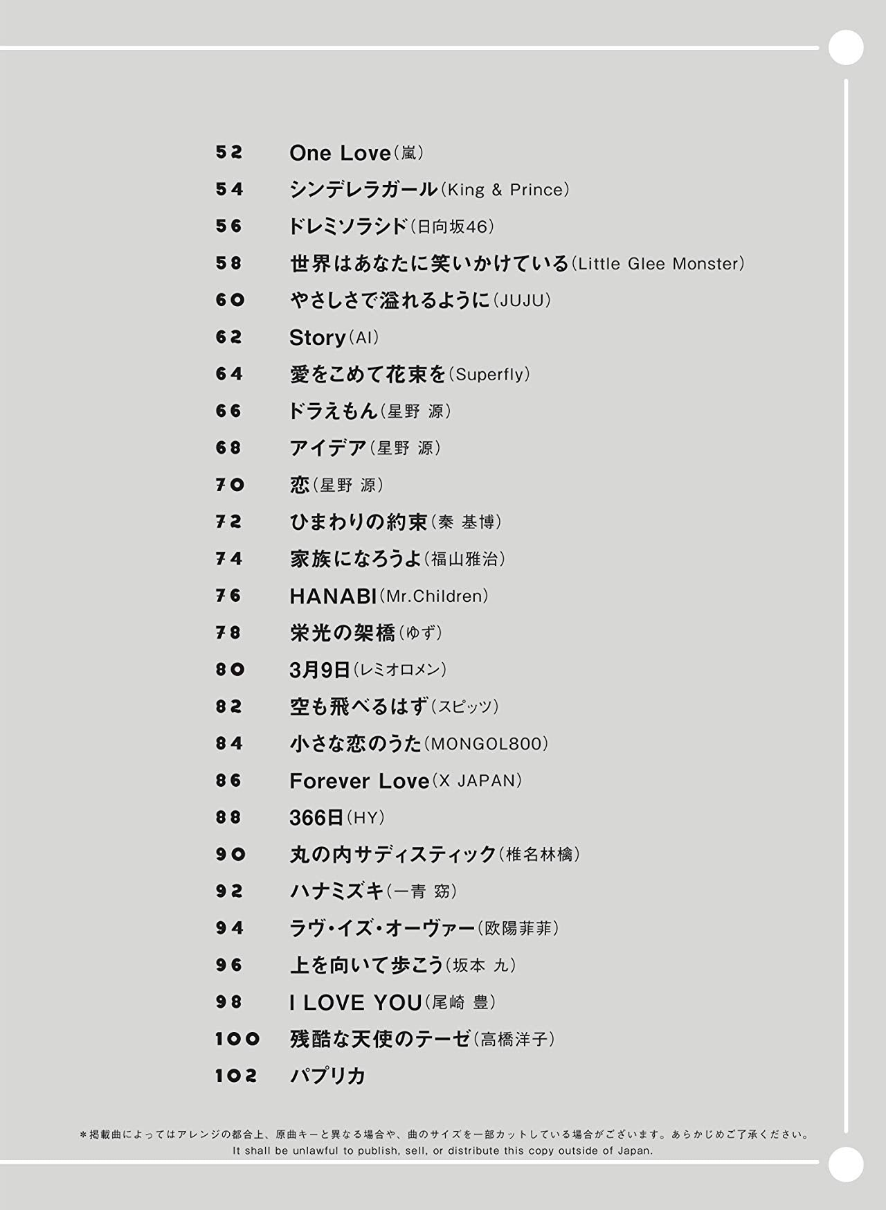 J-POP Collection for Alto Saxophone Solo - Sheet Music Book