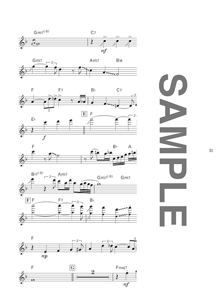 Standard Songs Collection for Tenor Saxophone Solo with CD - Sheet Music Book