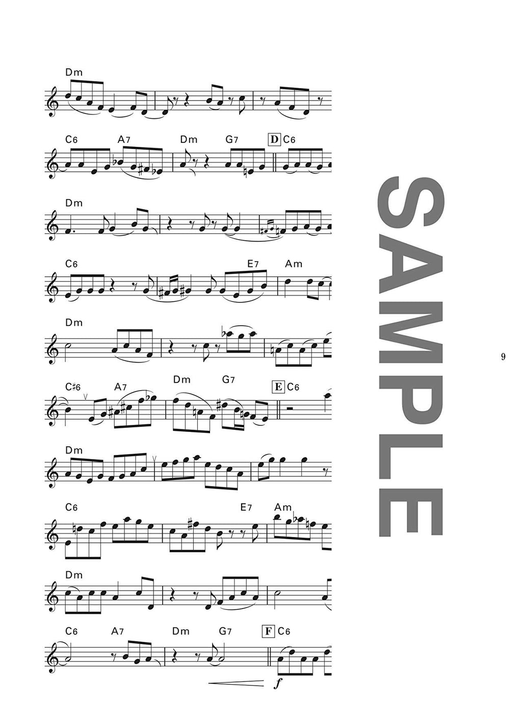 The collection of most standard songs for Tenor Saxophone Solo with CD - Sheet Music Book