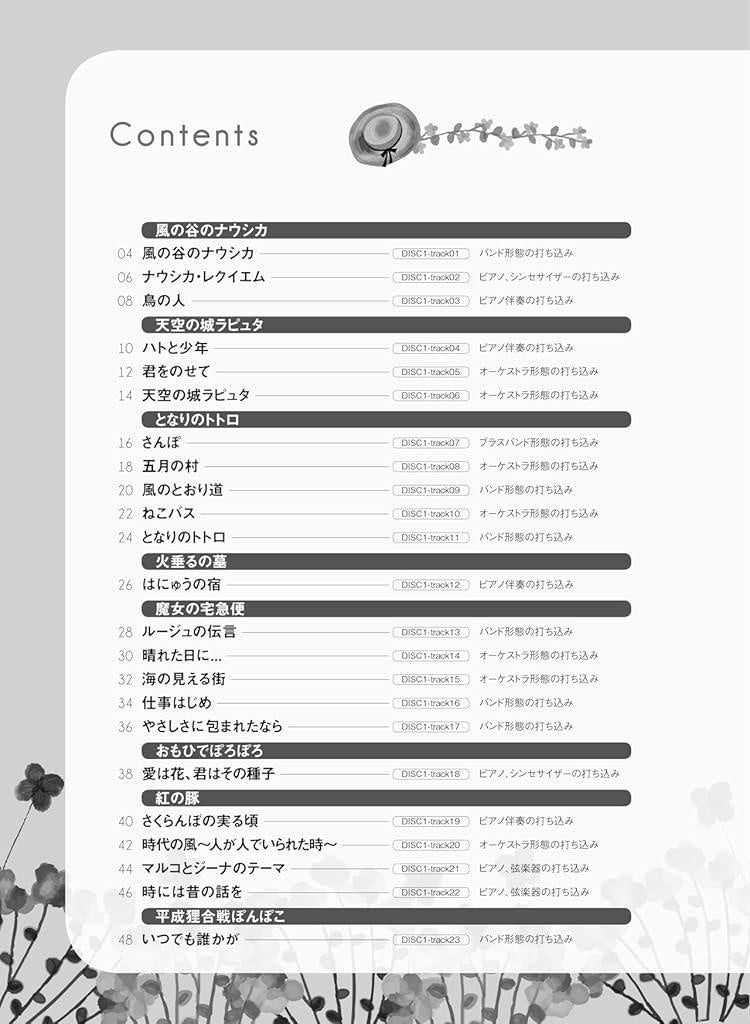 Studio Ghibli Collection for Clarinet Solo with CD - Sheet Music Book