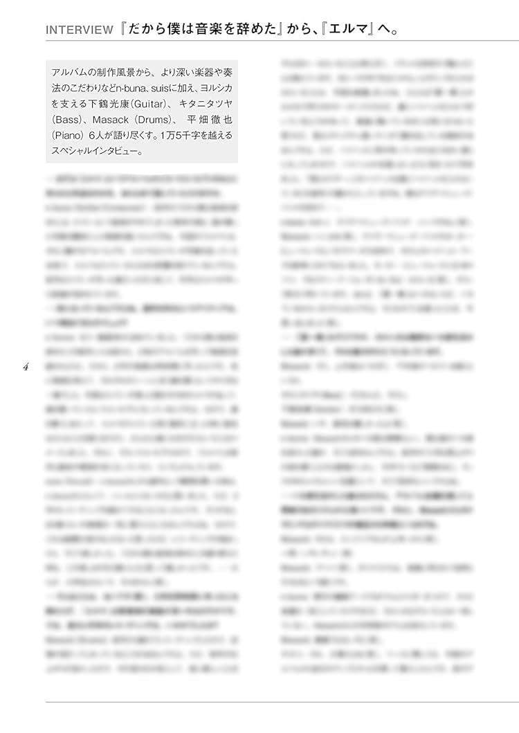 Yorushika "Elma" Band Score TAB - Sheet Music Book