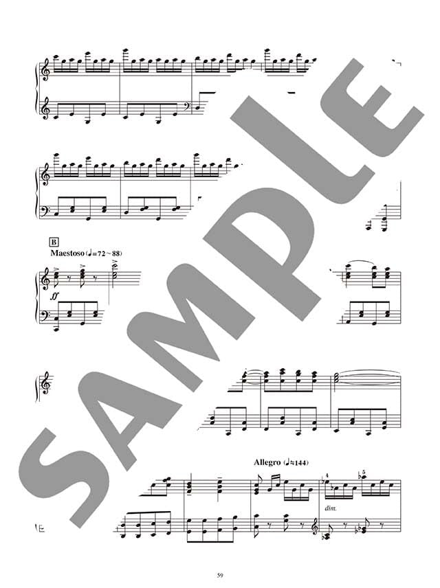 Studio Ghibli in Classical Music Style from Baroque Era to 20th Century Piano Solo - Sheet Music Book