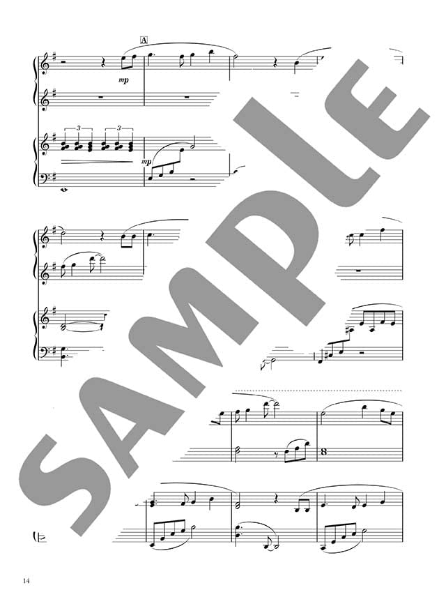 Impressive piano duet: Best of Studio Ghibli - Sheet Music Book