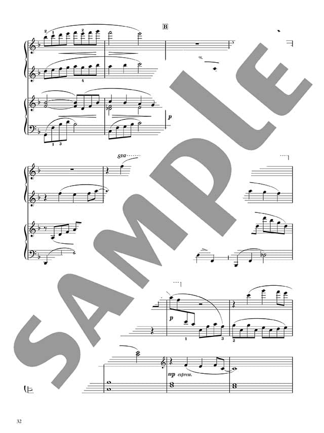 Impressive piano duet: Best of Studio Ghibli - Sheet Music Book