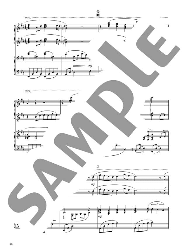 Impressive piano duet: Best of Studio Ghibli - Sheet Music Book