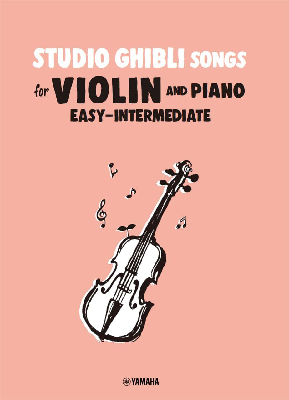 Studio Ghibli Songs for Violin and Piano /English Edition - Sheet Music Book