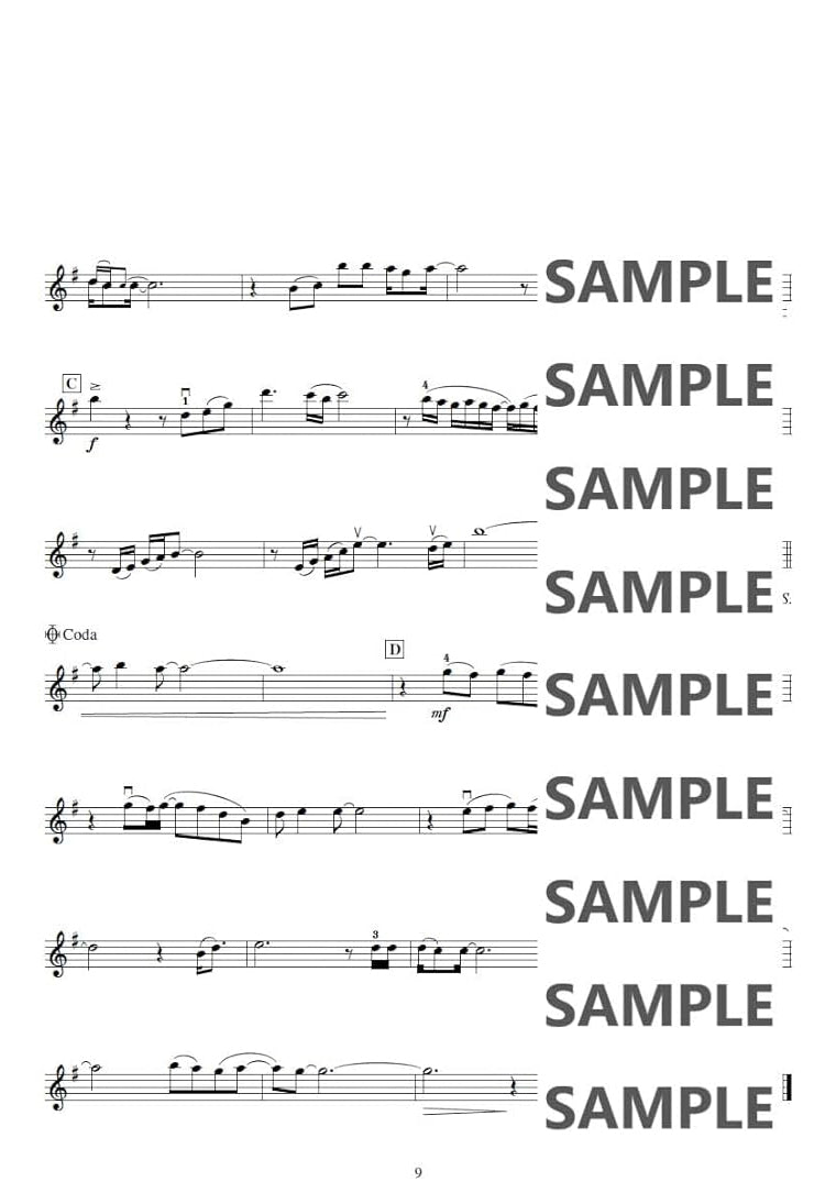 Studio Ghibli Songs for Violin and Piano / English Edition - Sheet Music Book