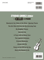 Studio Ghibli Songs for Cello and Piano / English Edition - Sheet Music Book