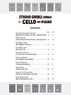 Studio Ghibli Songs for Cello and Piano / English Edition - Sheet Music Book