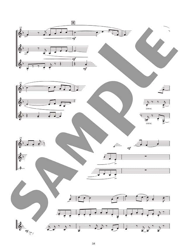 Ensemble de Anime - Clarinet Ensemble - Sheet Music Book