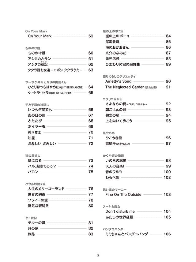 Studio Ghibli Melodies 100 for Alto Saxophone Solo - Sheet Music Book