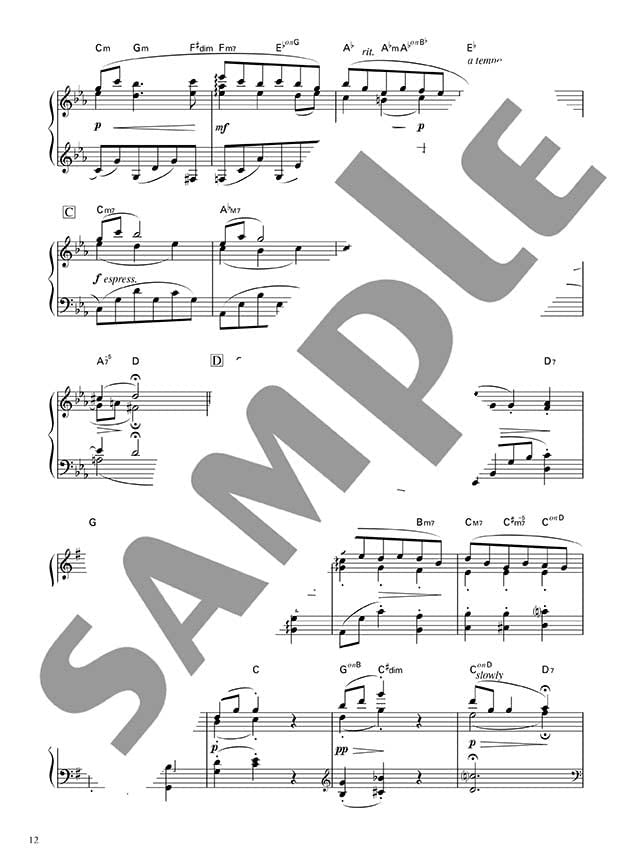 Popular Songs fo Piano Solo - Sheet Music Book
