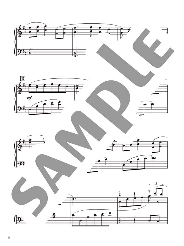 Relax Piano Solo for Grown-ups - Sheet Music Book