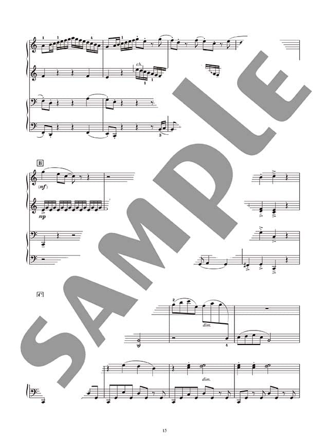 Studio Ghibli 1 in Classical Music Style from Baroque Era to 20th Century for Piano Duet - Sheet Music Book