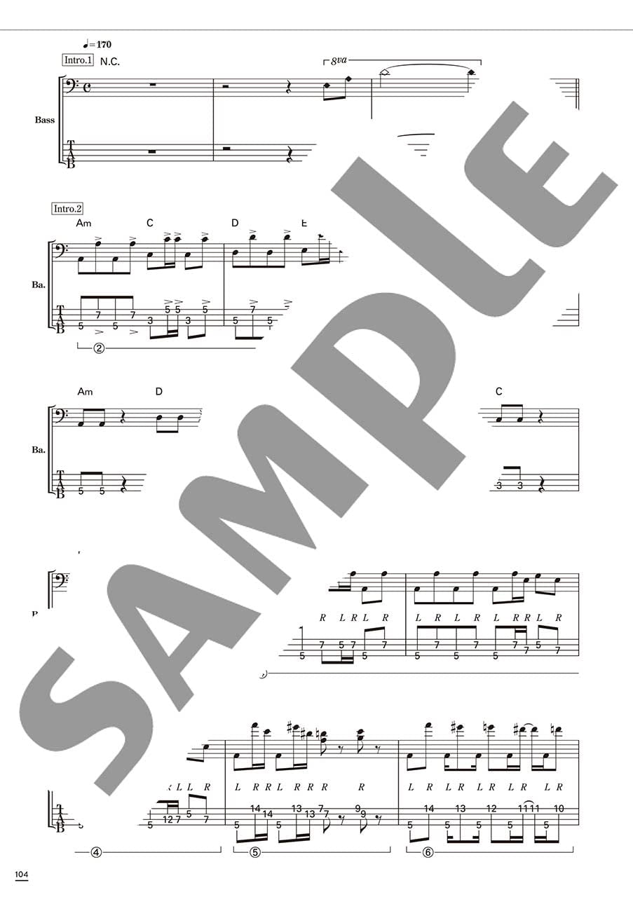 Let's Enjoy!! Fami's Bass Book: Electric Bass Solo - Sheet Music Book