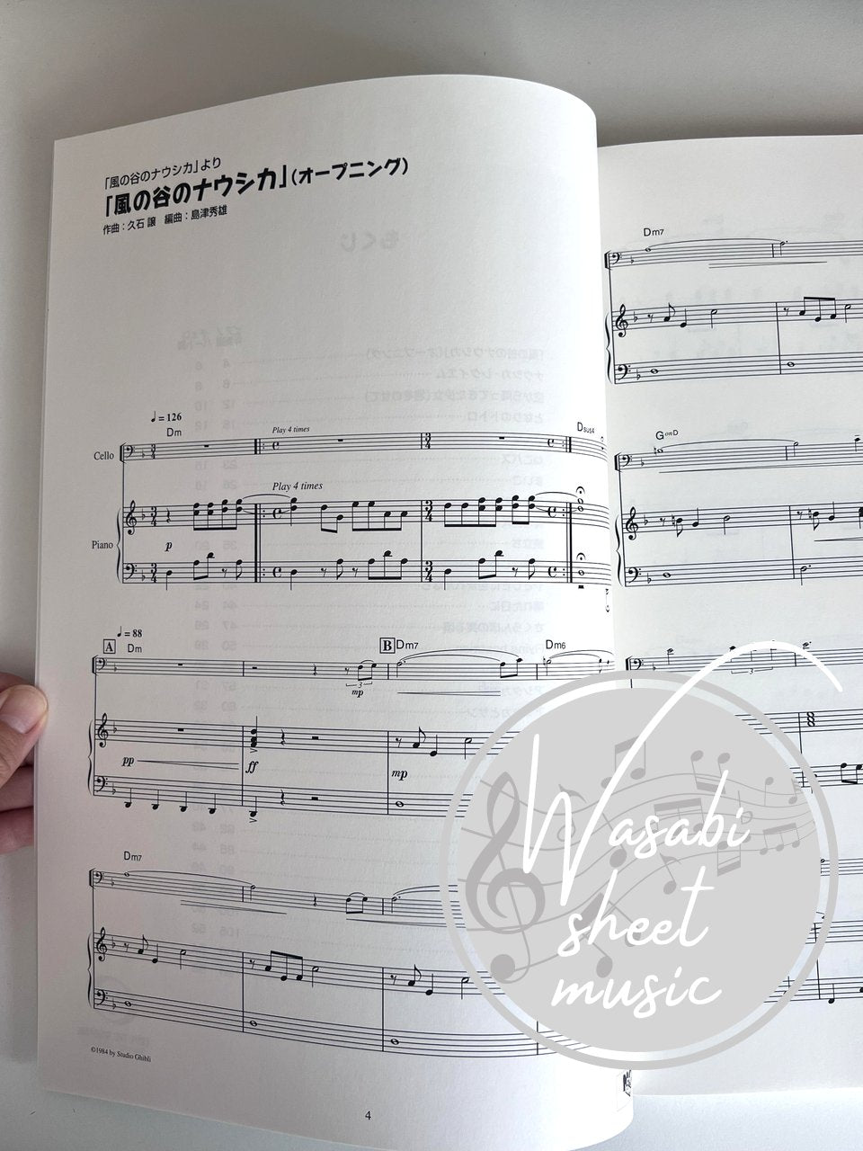 Studio Ghibli Collection for Cello and Piano - Sheet Music Book