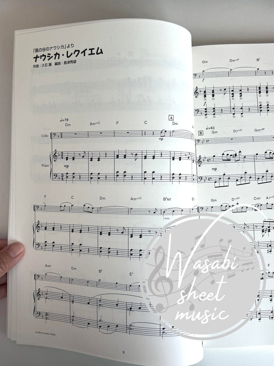 Studio Ghibli Collection for Cello and Piano - Sheet Music Book